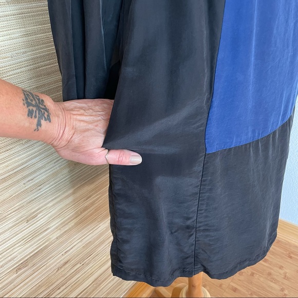 Madewell Color Block Silk Dress - Picture 6 of 16